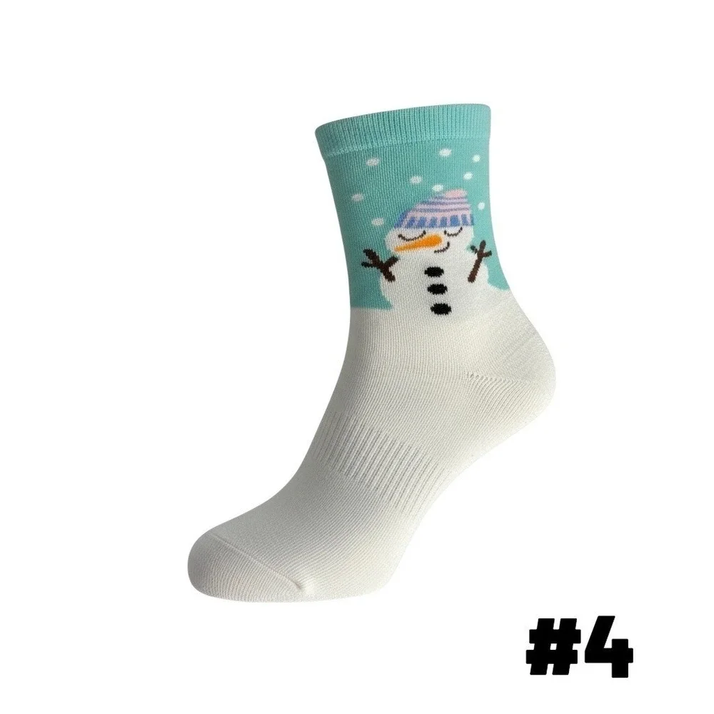 Novelty‎ Christmas Knit Socks 5.5-8.5 US Holiday Unisex Soft Reindeer 5 Pk NEW